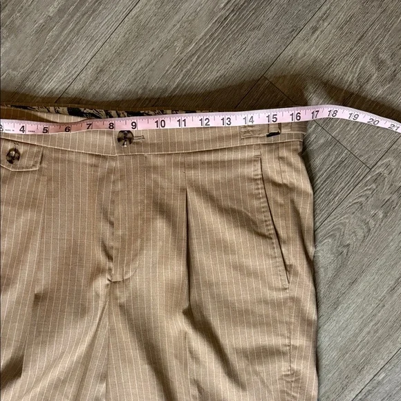 Murano Classic Beige Pinstripe Suit for Men-medium, 30x32 - Picture 10 of 13